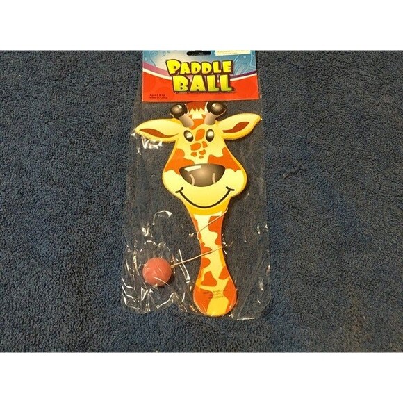 Zoo Animals Paddle Ball Set of 4 pcs - Picture 3 of 10